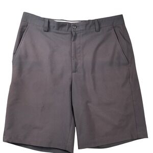 Footjoy Mens Golf‎ Shorts Charcoal Gray W34 Flat Front Performance Stretch